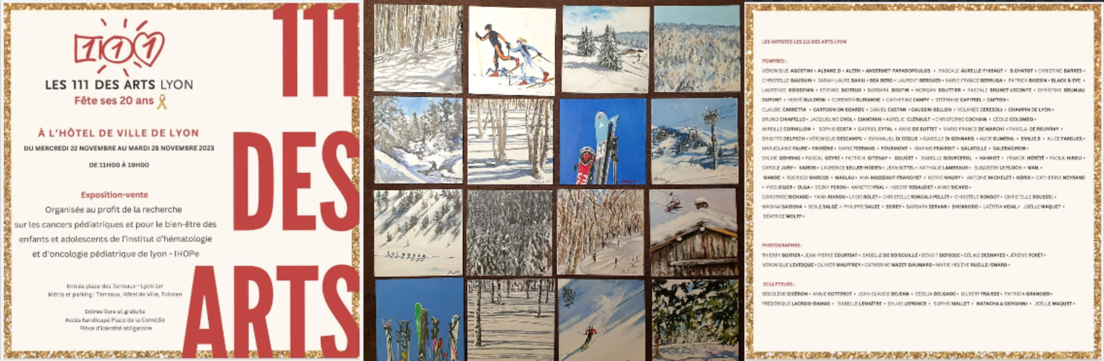 EXPO LES 111 DES ARTS LYON HOTEL DE VILLE – NOVEMBRE 2023